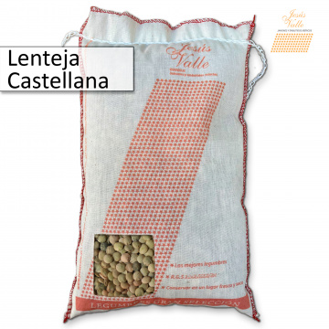 Lenteja Castellana Lenteja castellana: lenteja grande de color verde claro con granos avinatados. De sabor muy suave.