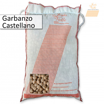 Garbanzo Castellano Garbanzo castellano: garbanzo rugoso de mañano mediano-grande y pleno de sabor.